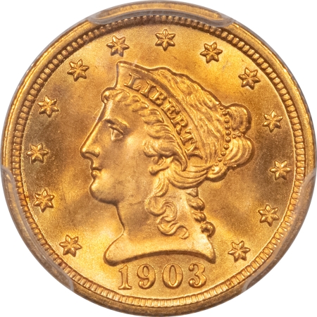 $2.50 1903 $2.50 LIBERTY GOLD PCGS MS-67