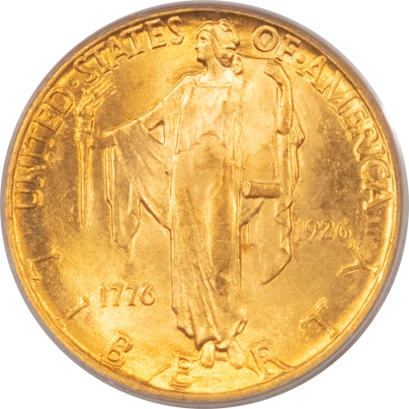 Early Commems 1926 $2.50 SESQUICENTENNIAL GOLD COMMEMORATIVE – PCGS MS-65 GEM! EX TROY WISEMAN
