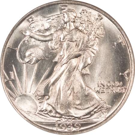 New Certified Coins 1939 WALKING LIBERTY HALF DOLLAR – NGC MS-64, LOOKS 65+, WHITE, MARK FREE!