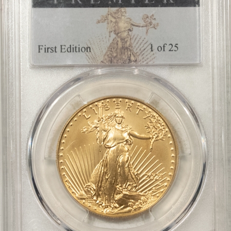 Gold Bullion 2021-W $50 BURNISHED GOLD EAGLE, TYPE II – PCGS SP-70, PREMIER 1ST ED, 1 OF 25!