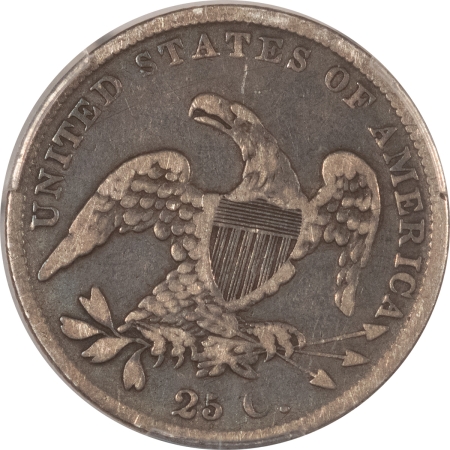 Capped Bust Quarters 1838 CAPPED BUST QUARTER – PCGS F-12, NICE ORIGINAL