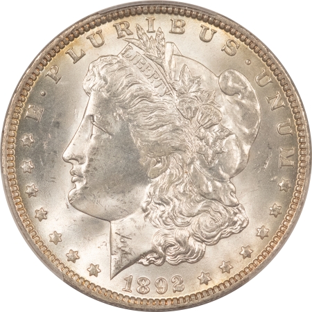 Morgan Dollars 1892-O MORGAN DOLLAR – PCGS MS-64, BLAST WHITE!
