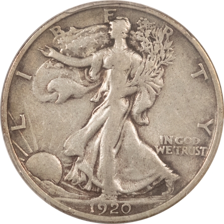 U.S. Certified Coins 1920-S WALKING LIBERTY HALF DOLLAR – PCGS VF-20, NICE ORIGINAL!