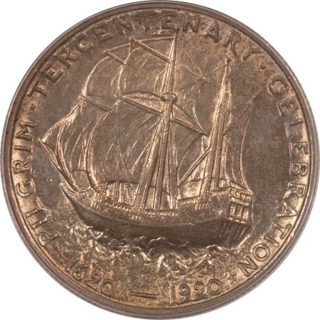 New Certified Coins 1921 PILGRIM COMMEMORATIVE HALF DOLLAR – ANACS MS-61, TOUGH DATE!
