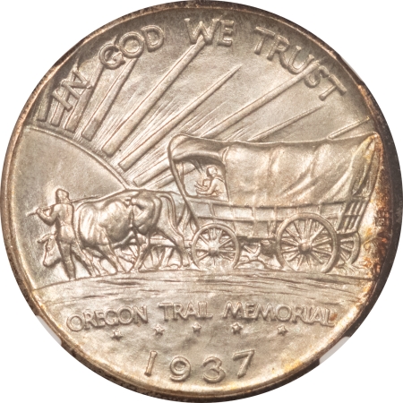 New Certified Coins 1937-D OREGON TRAIL COMMEMORATIVE HALF DOLLAR – NGC MS-68, VIRTUALLY PERFECT!