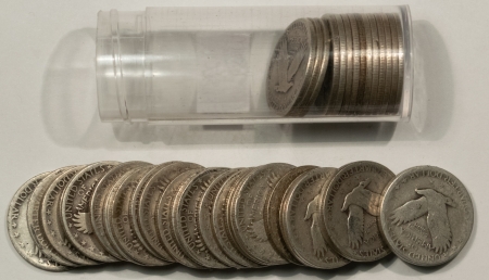 New Store Items 1925-1930 STANDING LIBERTY QUARTER ROLL OF 40 COINS – GOOD/VG, NICE!