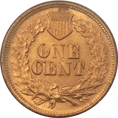 Indian 1866 INDIAN CENT – UNCIRCULATED DETAILS BUT CLEANED, DECENT RED LOOK
