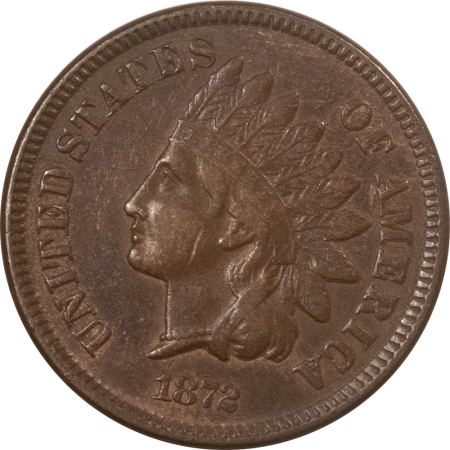 New Store Items 1872 INDIAN CENT – NICE BROWN HIGH GRADE EXAMPLE, XF/XF+
