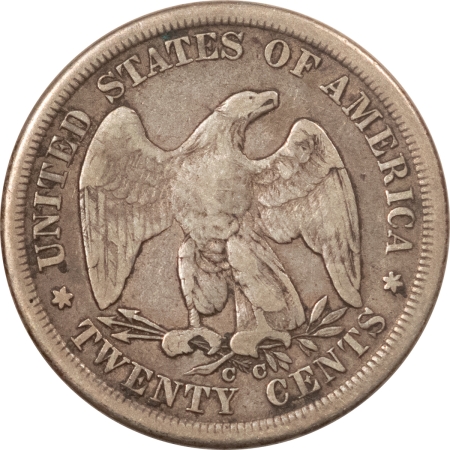 New Store Items 1875-CC TWENTY CENT PIECE – NICE, HONEST CIRCULATED COIN, CARSON CITY!