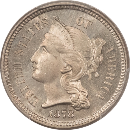 CAC Approved Coins 1878 PROOF THREE CENT NICKEL – PCGS PR-65, PREMIUM QUALITY & CAC APPROVED!
