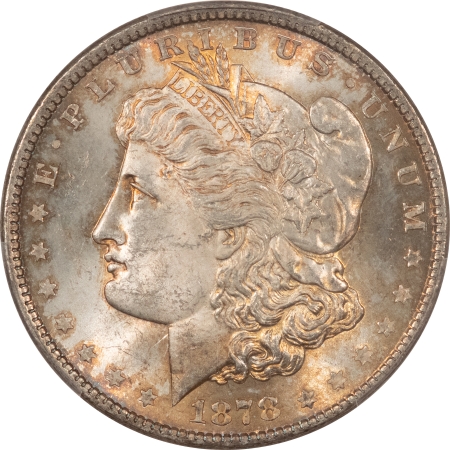 Morgan Dollars 1878 8TF MORGAN DOLLAR – PCGS MS-63, ORIGINAL AND CHOICE!