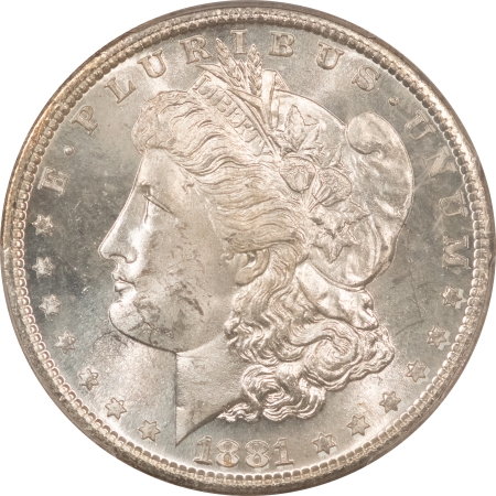 Morgan Dollars 1881-S MORGAN DOLLAR – PCGS MS-65, WHITE GEM!