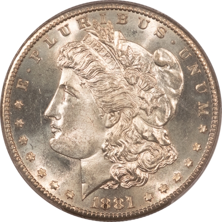 Morgan Dollars 1881-S MORGAN DOLLAR – PCGS MS-65, LUSTROUS GEM!