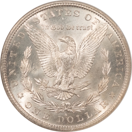 Morgan Dollars 1885-S MORGAN DOLLAR – NGC MS-63, BLAST WHITE & PREMIUM QUALITY!