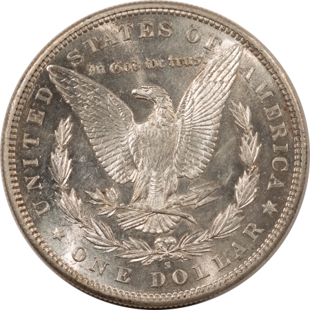 Morgan Dollars 1886-S MORGAN DOLLAR – FRESH HIGH GRADE, VIRTUALLY UNCIRCULATED – LOOKS CHOICE!