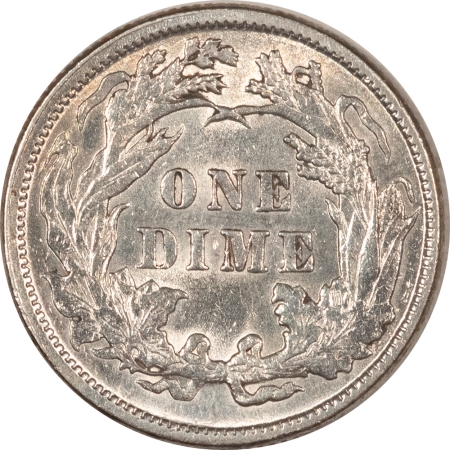 Dimes 1887 LIBERTY SEATED DIME – HIGH GRADE COIN & VIRTUALLY UNCIRCULATED, CLEANED
