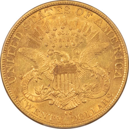 $20 1892-CC $20 LIBERTY GOLD PCGS XF-45, LUSTROUS, ORIGINAL, LOW MINTAGE CARSON CITY