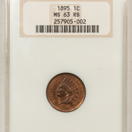 New Store Items 1895 INDIAN CENT – NGC MS-63 RB, OLD FATTY & PREMIUM QUALITY!