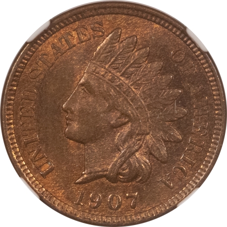 Indian 1907 INDIAN CENT NGC MS-64 RB