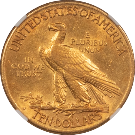 $10 1913-S $10 INDIAN GOLD – NGC AU-55, LUSTROUS & LOW MINTAGE!
