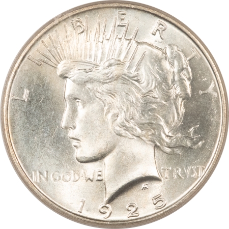 New Certified Coins 1925 PEACE DOLLAR – PCGS MS-66, SUPERB GEM!