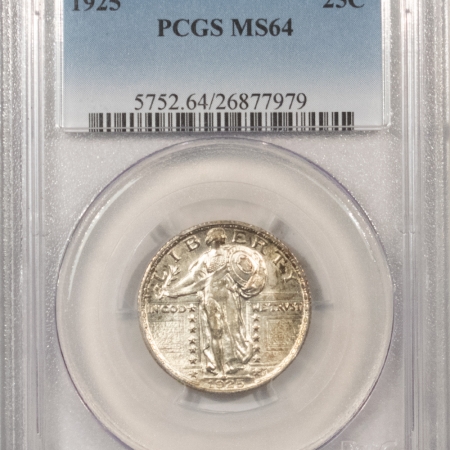 New Certified Coins 1925 STANDING LIBERTY QUARTER – PCGS MS-64, FRESH & PREMIUM QUALITY!