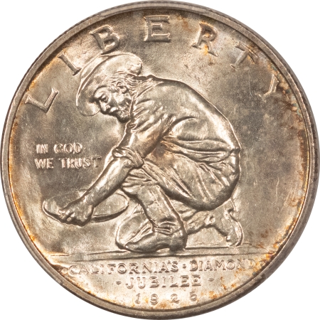 New Certified Coins 1925-S CALIFORNIA COMMEMORATIVE HALF DOLLAR – PCGS MS-64, LUSTROUS & PQ!