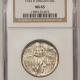 New Certified Coins 1937 ROANOKE COMMEMORATIVE HALF DOLLAR – NGC MS-65, PREMIUM QUALITY!