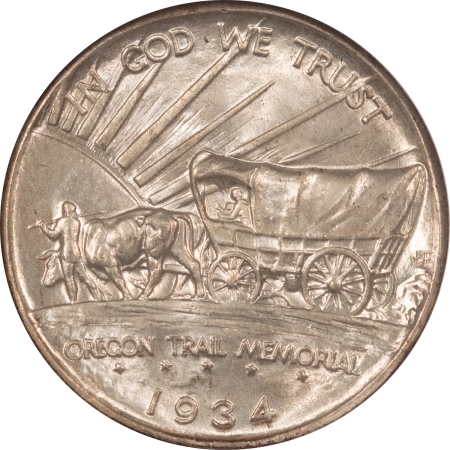 New Certified Coins 1934-D OREGON COMMEMORATIVE HALF DOLLAR – NGC MS-65, ORIGINAL GEM!