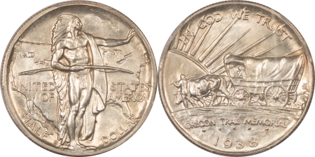 New Certified Coins 1938-P/D/S OREGON COMMEMORATIVE HALF DOLLAR SET/3 – PCGS MS-65/65/66 WHITE SET!