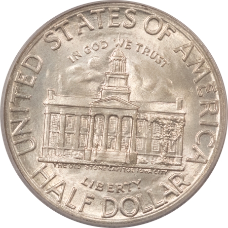 CAC Approved Coins 1946 IOWA COMMEMORATIVE HALF DOLLAR – PCGS MS-66, BLAST WHITE, PQ & CAC APPROVED
