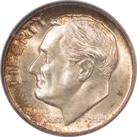 New Certified Coins 1949-D ROOSEVELT DIME – PCGS MS-67 FB, SUPERB GEM! TOUGER DATE!