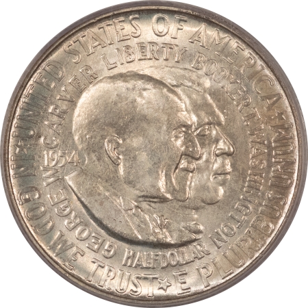 New Certified Coins 1954-S WASHINGTON-CARVER COMMEMORATIVE HALF DOLLAR – PCGS MS-65, ORIGINAL GEM!