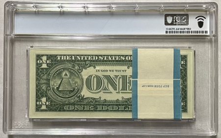 New Store Items FULL PACK OF 100 CONSECUTIVE NOTES, 1957 $1 SILVER CERTIFICATES, PCGS CH UNC-64!
