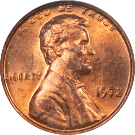 Lincoln Cents (Memorial) 1972 DOUBLED DIE OBVERSE LINCOLN CENT – NGC MS-64 RB, PREMIUM QUALITY!