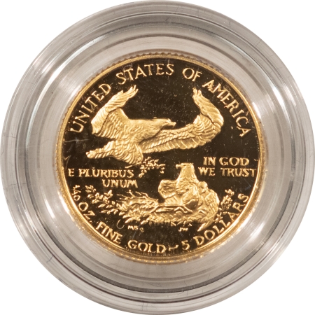 American Gold Eagles, Buffaloes, & Liberty Series 1988 $5 1/10 OZ PROOF GOLD AMERICAN EAGLE GEM PROOF, COMPLETE W/ BOX & COA