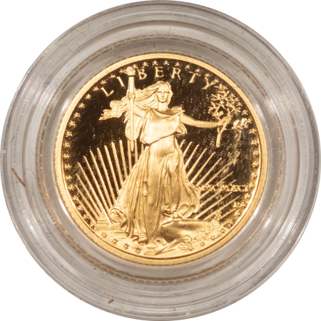American Gold Eagles, Buffaloes, & Liberty Series 1991 $5 1/10 OZ GOLD AMERICAN EAGLE GEM PROOF W/ INNER BOX & COA (NO OUTER BOX)