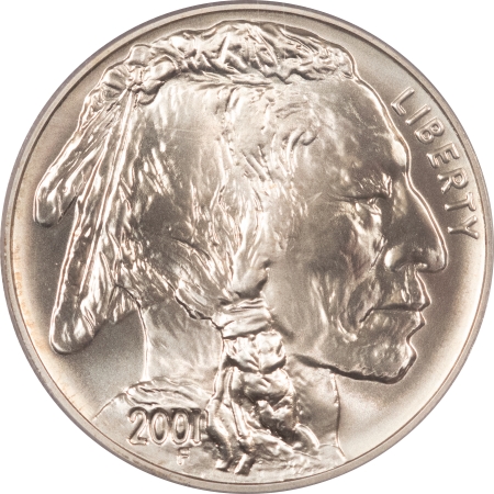 Modern Silver Commems 2001-D $1 AMERICAN BUFFALO COMMEMORATIVE SILVER DOLLAR – PCGS MS-69