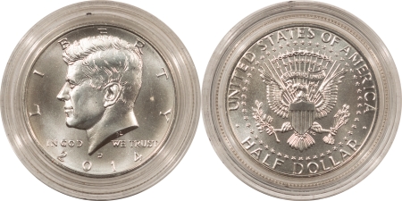 Kennedy Halves 2014 KENNEDY SILVER HALF DOLLAR 4 COIN SET 50TH ANNIVERSARY GEM UNC/PROOF W/ OGP