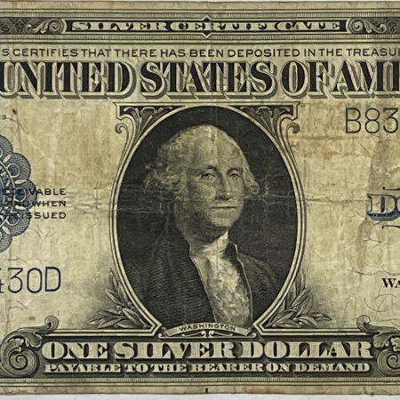 U.S. Currency 1923 $1 SILVER CERTIFICATE FR-237 – FINE W/ REVERSE TAPE RESIDUE