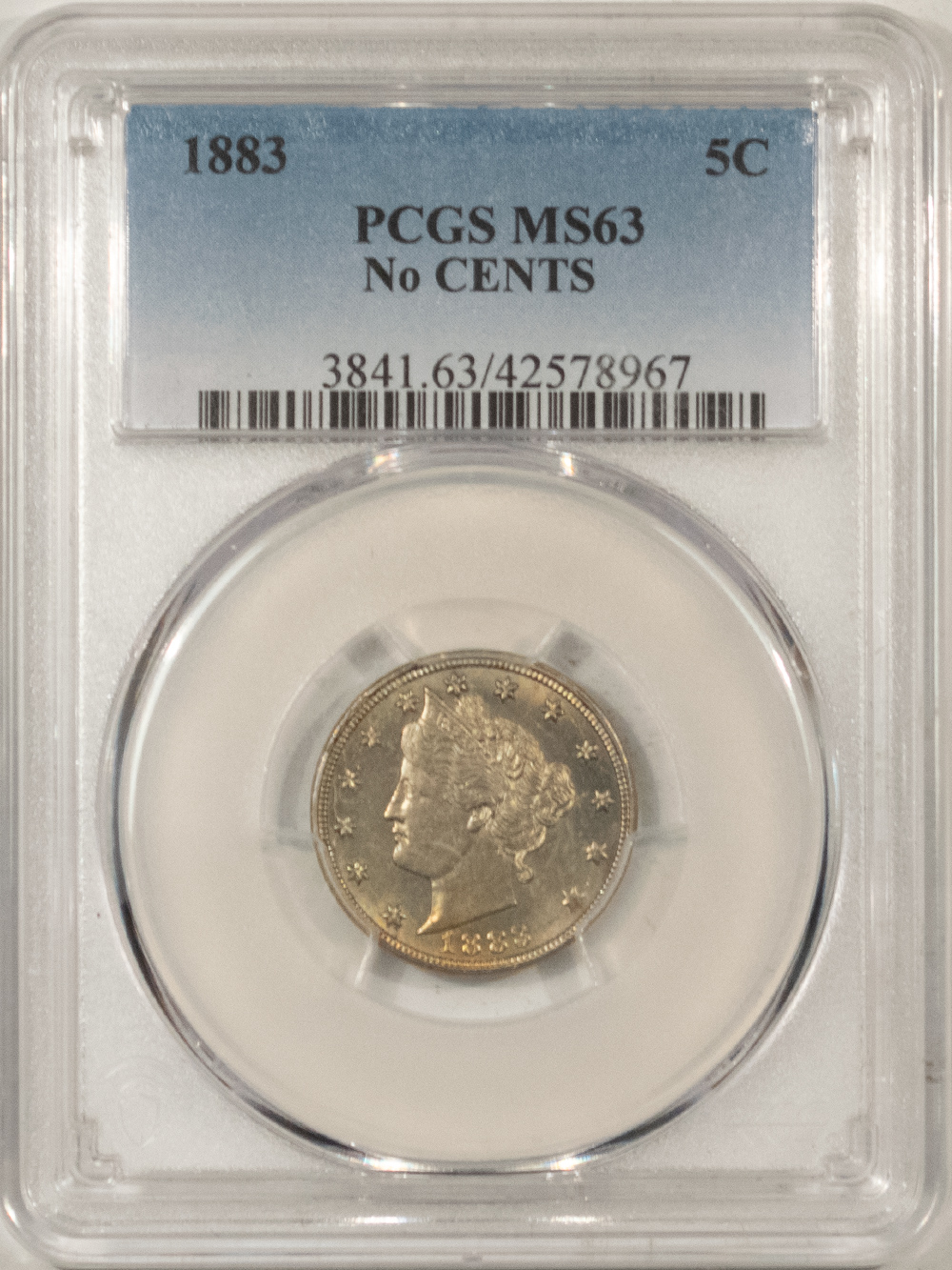 1883 LIBERTY NICKEL, NO CENTS - PCGS MS-63, PRETTY! - The Reeded Edge, Inc