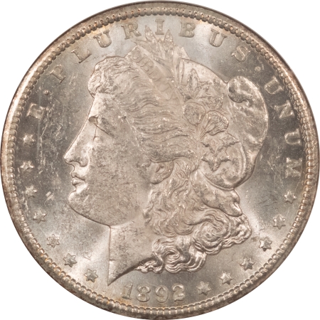 Morgan Dollars 1892-CC MORGAN DOLLAR – NGC MS-61, BLAST WHITE!