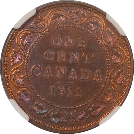 New Certified Coins 1911 CANADA ONE CENT NGC SP-64 RB