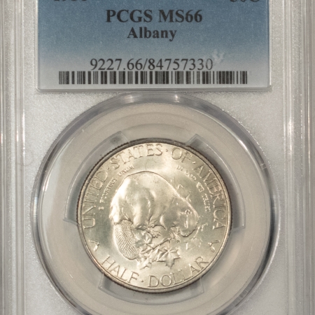 New Certified Coins 1936 ALBANY COMMEMORATIVE HALF DOLLAR – PCGS MS-66, FLASHY, PREMIUM QUALITY!