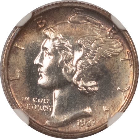 CAC Approved Coins 1937 PROOF MERCURY DIME – NGC PF-67, SUPERB, PRETTY! CAC APPROVED!