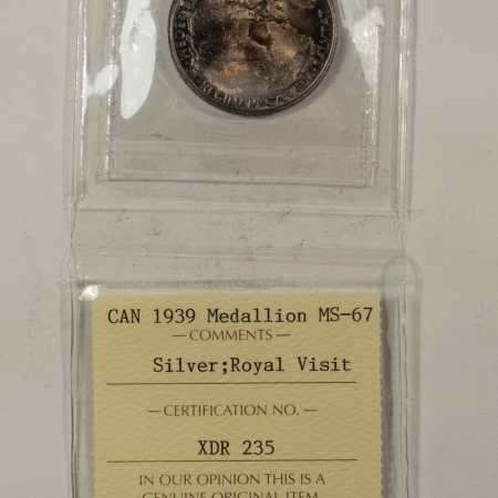New Store Items SILVER ROYAL VISIT SILVER MEDALLIAN ICCS MS-67 GOREGOUS & FLAWLESS