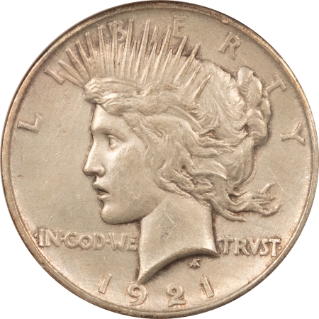 New Certified Coins 1921 PEACE DOLLAR – ANACS AU-55 DETAILS, CLEANED!