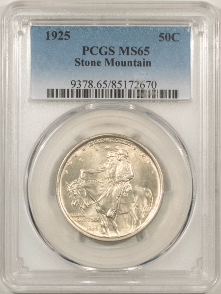 New Certified Coins 1925 STONE MOUNTAIN COMMEMORATIVE HALF DOLLAR – PCGS MS-65