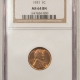 Lincoln Cents (Wheat) 1933-D LINCOLN CENT – NGC MS-65 RB, GEM!