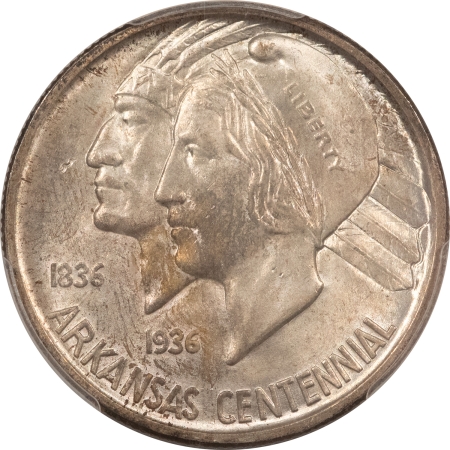 New Certified Coins 1938-D ARKANSAS COMMEMORATIVE HALF DOLLAR – PCGS MS-65, ORIGINAL GEM